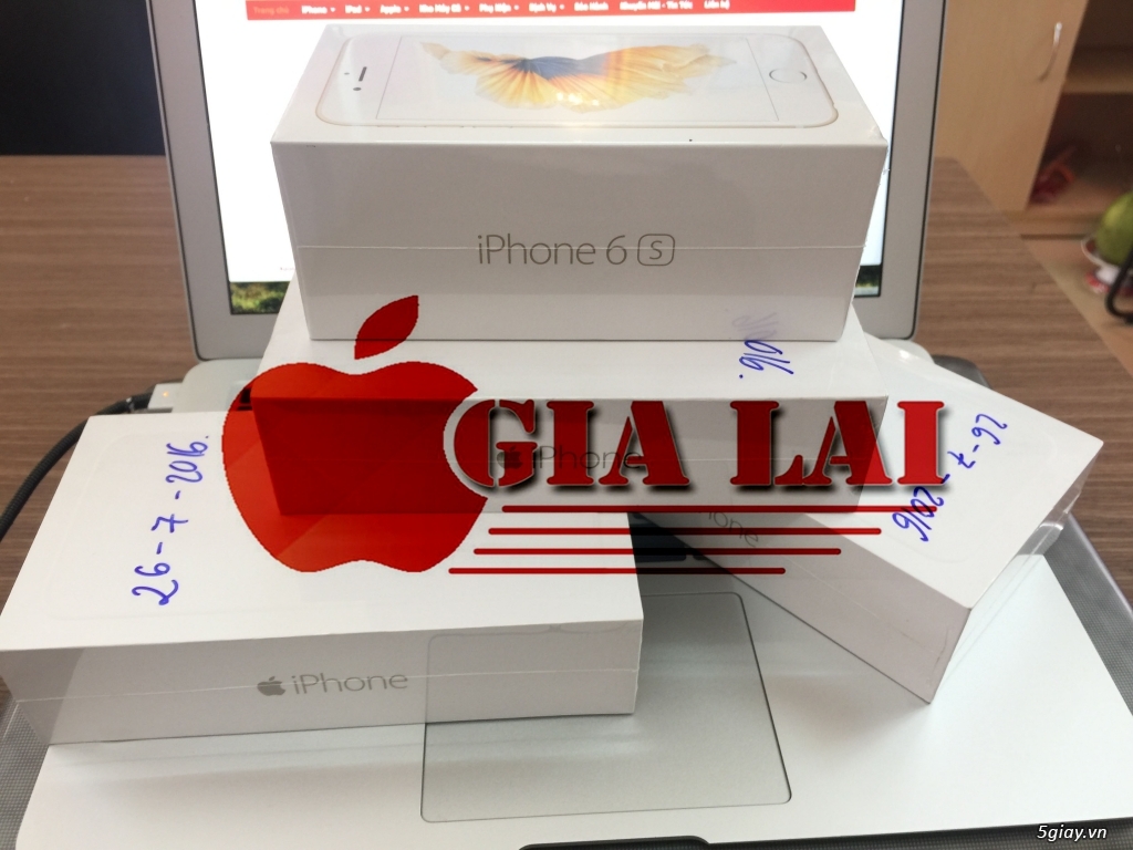 Xã Hàng Vài Cây iPhone 6 Plus Gold, Full Box, Nguyên Seal, Active Online tháng 6-7.