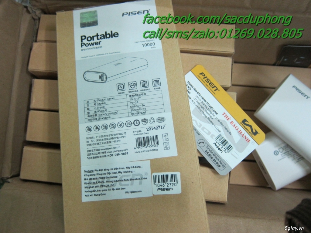 [ facebook.com/sacduphong ]  Chuyên pin sạc dự phòng Xiaomi, Romoss, Pisen - Hàng chính hãng BH 1 đổ - 9