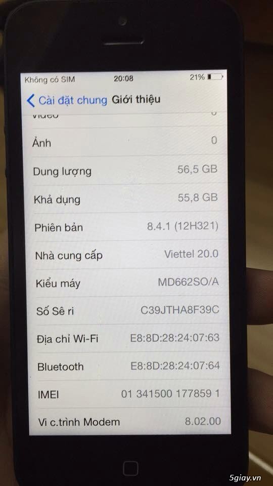 Iphone 5 64Gb bản quốc tế - 1