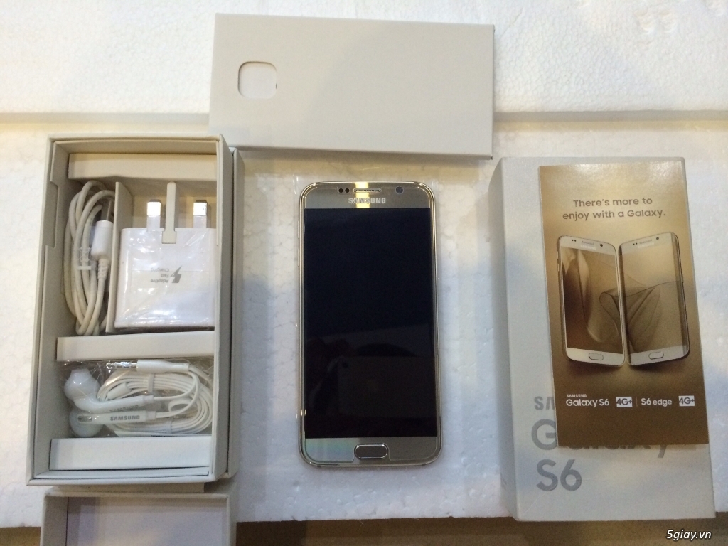 Samsung Galaxy S6 32GB Gold Platinum xách tay về mới khui hộp đc 4 ngày leng keng $$$$ - 3