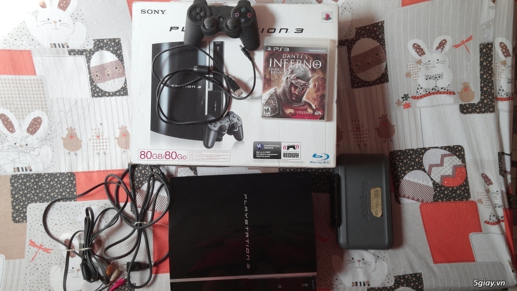 Thanh lý PS3 Fat 80gb, hack full, chưa bị lỗi gì,Full box - 2