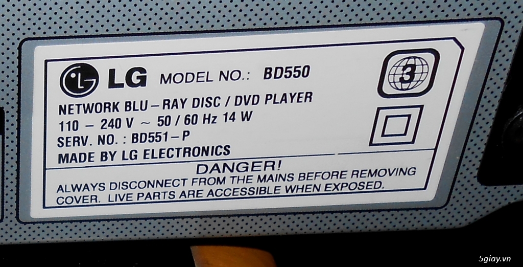 đầu HD,Bluray LG model BD550 - 3