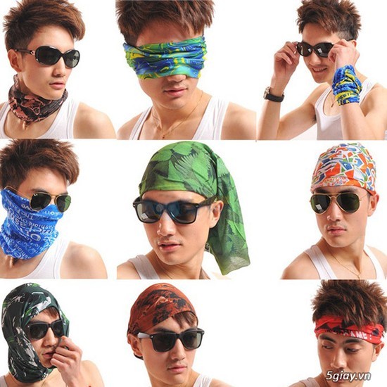 Khăn đa năng, khăn phượt, đồ phượt quận Tân Bình TPHCM, trên 50 mẫu giá 15k - 7