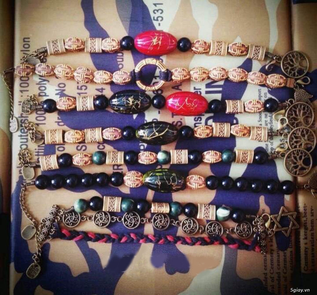 Vòng tay đính đá charm phong cách vintage, phụ kiện hobo đầy cá tính siêu rẻ - 4