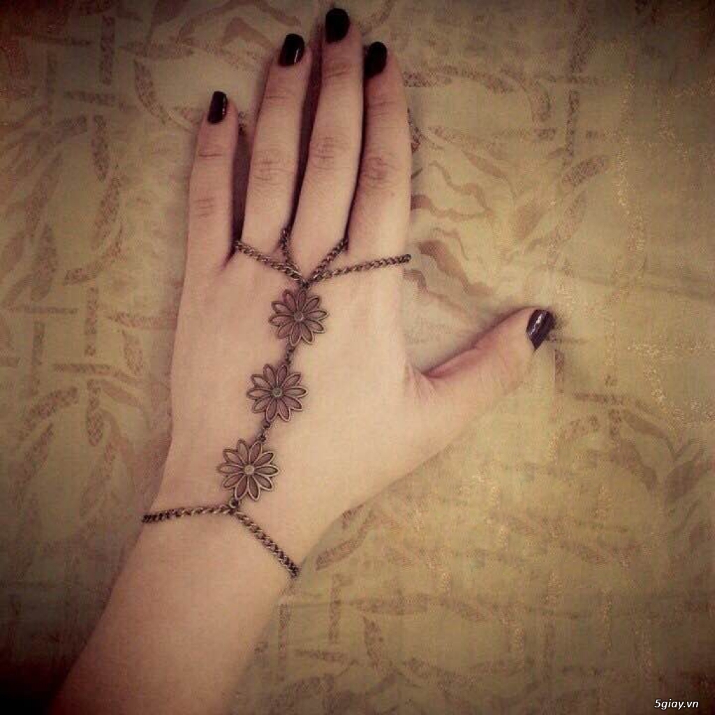 Vòng tay đính đá charm phong cách vintage, phụ kiện hobo đầy cá tính siêu rẻ - 2