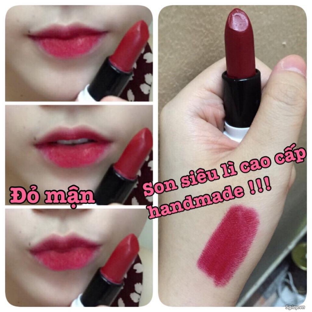 SON TƯƠI CAO CẤP- SON HANDMADE CHẤT NHƯ SON HÃNG - 12