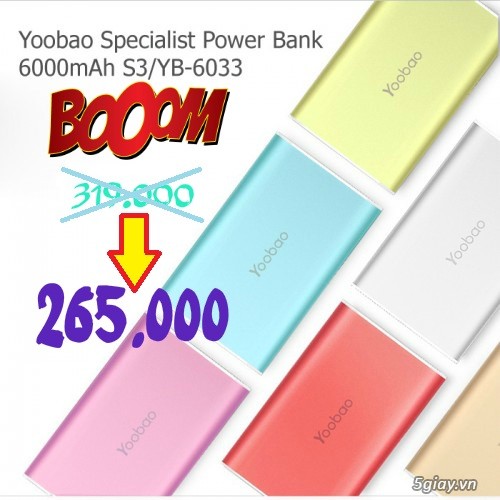HCM - Nhà phân phối bán lẻ pin sạc dự phòng YooBao - Hàng chính hãng BH 1 đổi 1 - Giá tốt nhất VN!!! - 2