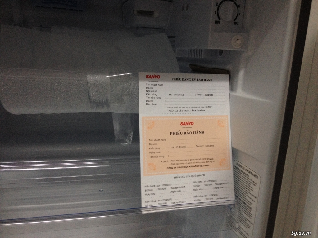 Bán tủ lạnh Sanyo 130l như mới còn bảo hành chính hãng 2 năm - 3