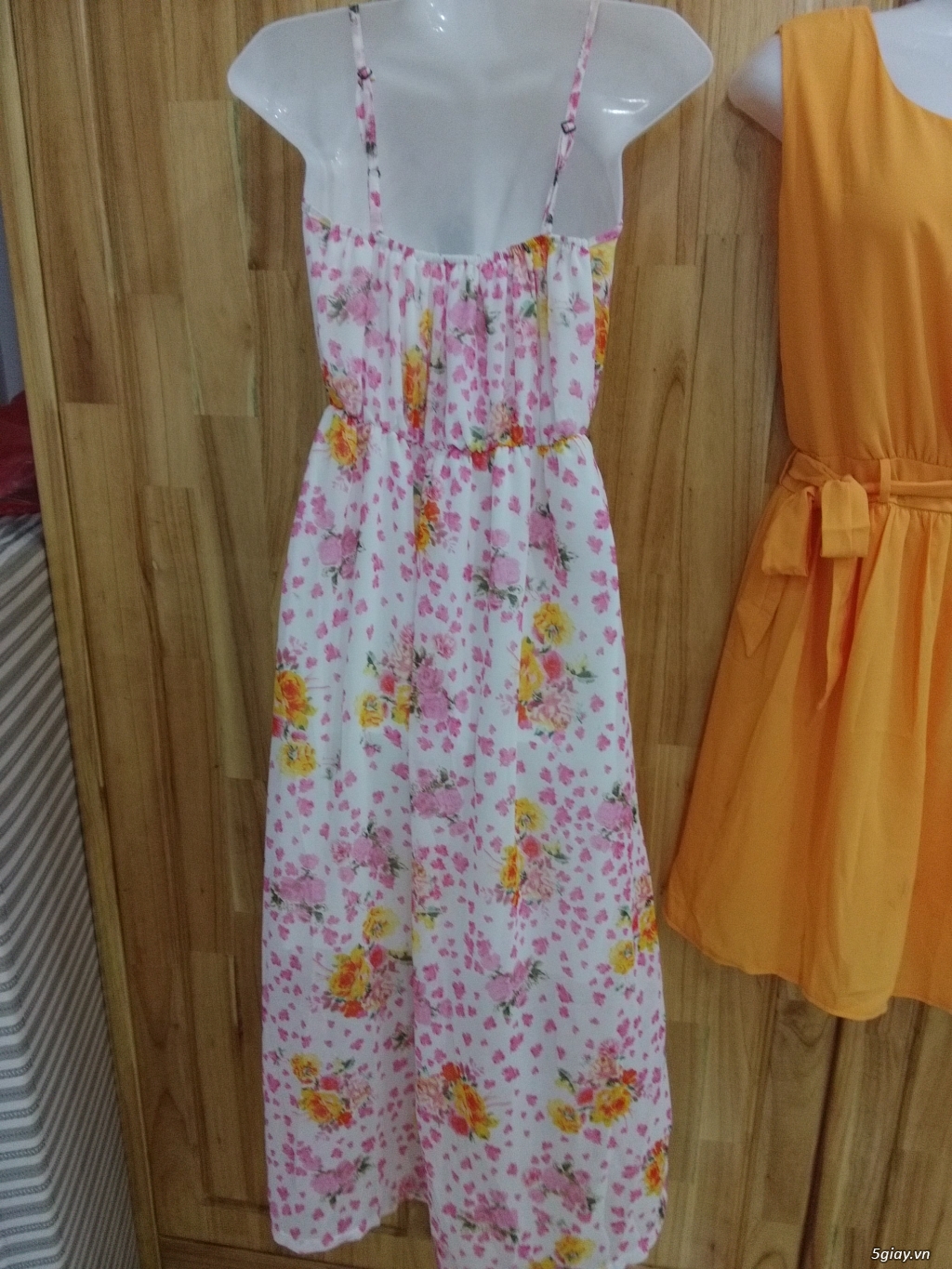 Váy maxi trơn 1 màu, màu phối, maxi hoa, made in Vietnam - 20