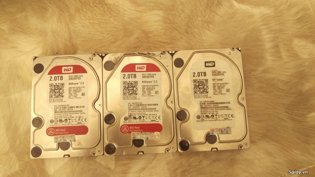Cần Bán 3 Ổ Cứng 2TB Western Digital Còn Bảo Hành Đến 6/2017