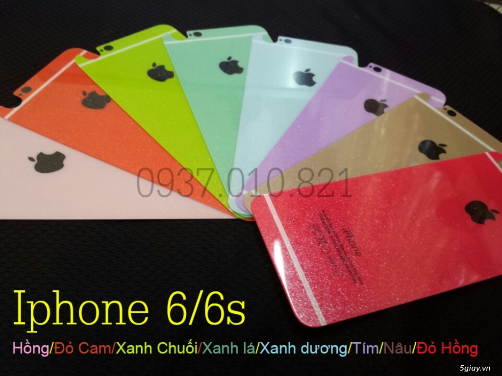 Bộ dán cường lực 9H đủ màu phủ kim tuyến - 22