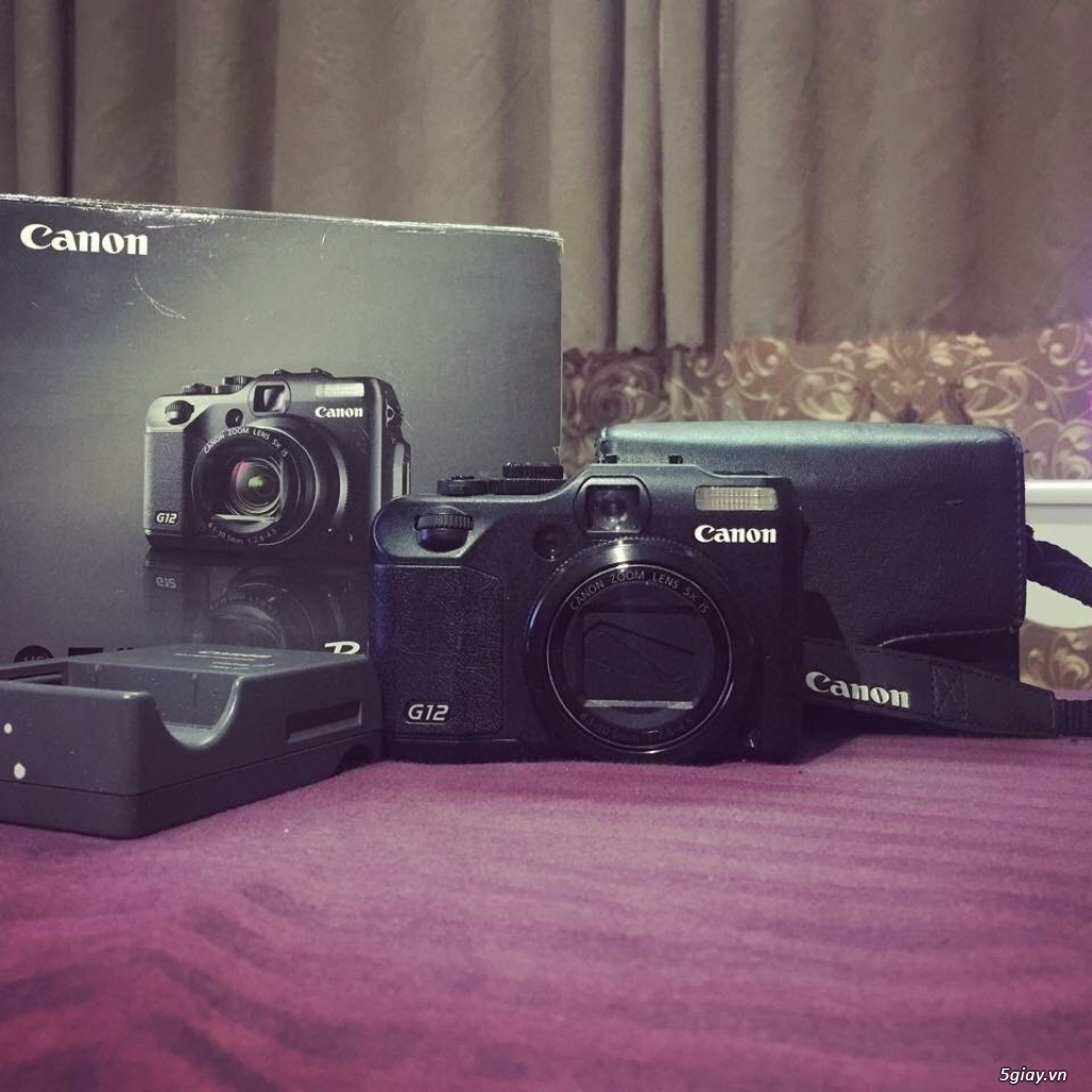 Bán máy chụp ảnh Canon G12 99% full box như máy mới !! - 1