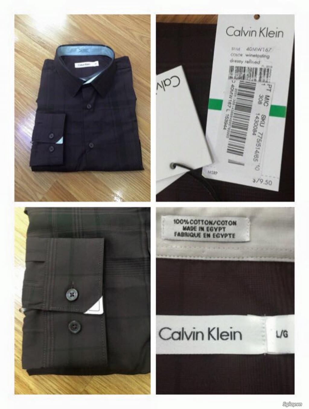 Áo Polo Ralph Lauren,tonny,Lacoste,CK,..áo sơ mi CK xách tay từ Mỹ thật 100%,có mã code để check hàn - 42