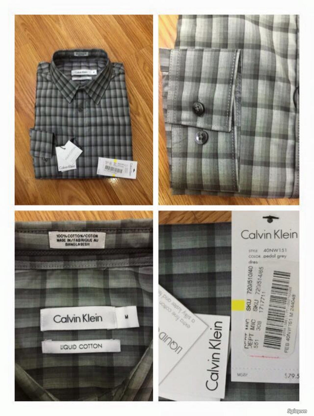 Áo Polo Ralph Lauren,tonny,Lacoste,CK,..áo sơ mi CK xách tay từ Mỹ thật 100%,có mã code để check hàn - 37