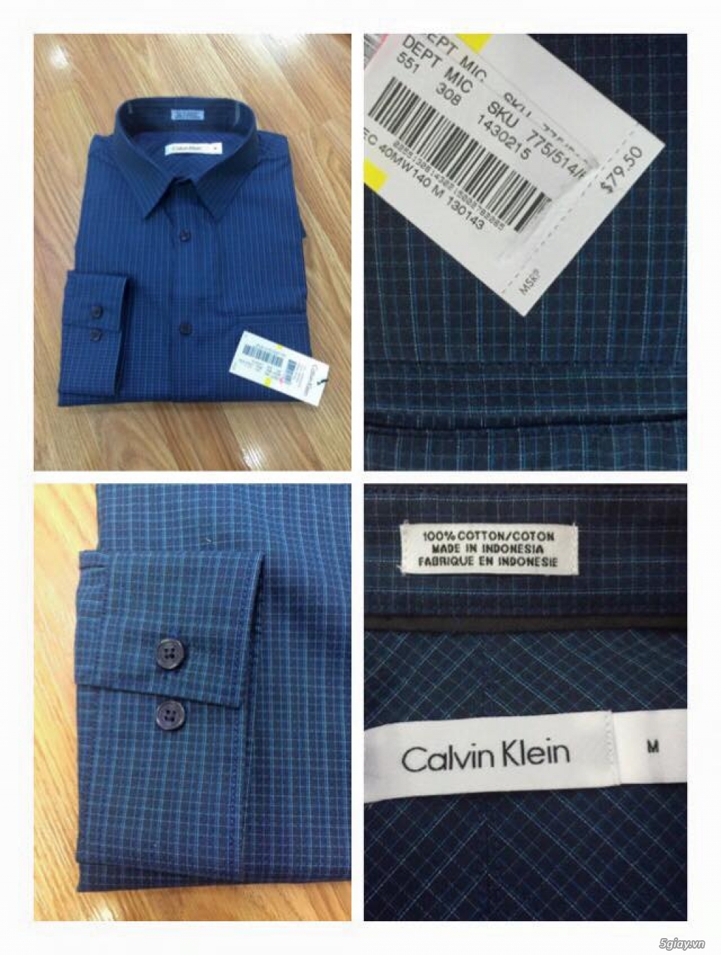 Áo Polo Ralph Lauren,tonny,Lacoste,CK,..áo sơ mi CK xách tay từ Mỹ thật 100%,có mã code để check hàn - 40