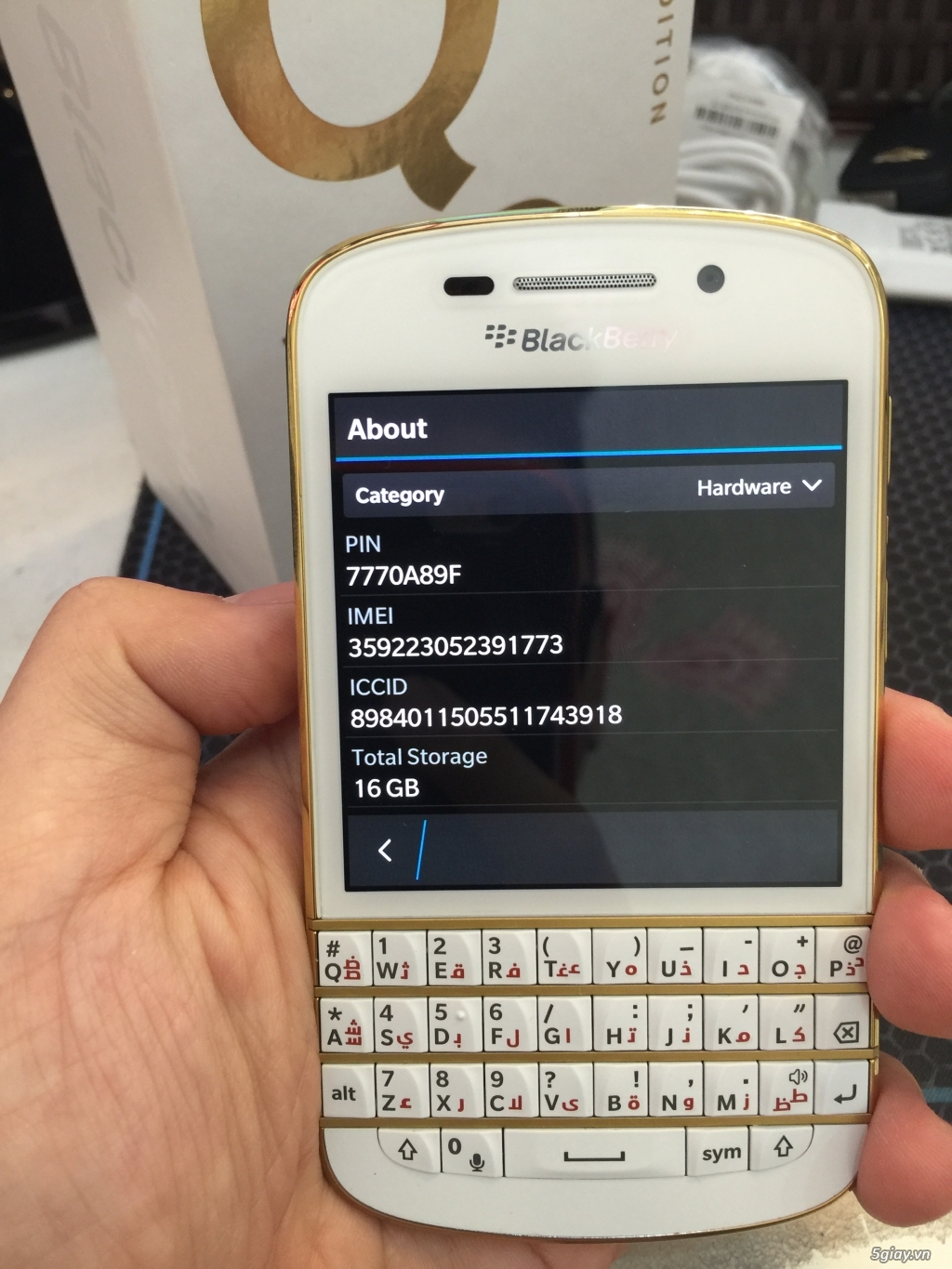 [HCM] Bán Black Berry Q10 Gold Edition xịn, pin 777 like new giá tốt - 2