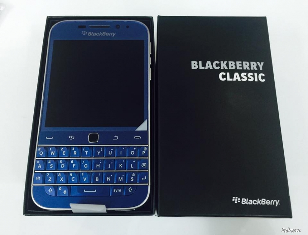 Bán Blackberry Classic Xanh Blue Cobalt (Fullbox) Like New Bản Quốc Tế - 2