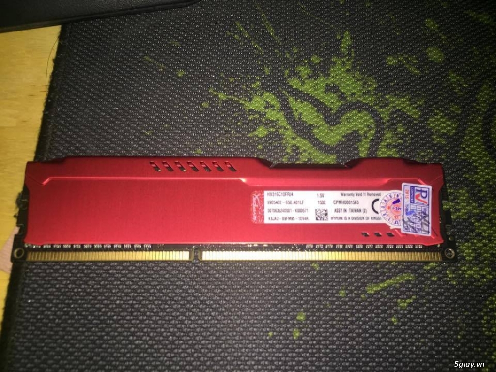 Thanh lý thanh RAM DDR3 Kingston 4GB (1600) Hyper X Fury - 1