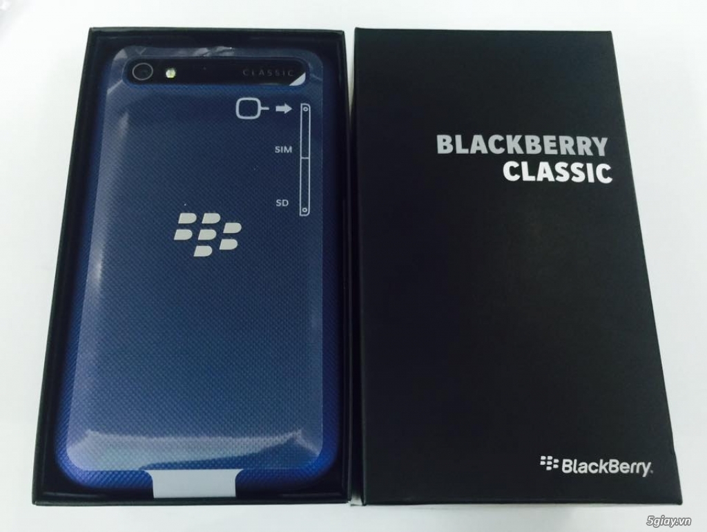 Bán Blackberry Classic Xanh Blue Cobalt (Fullbox) Like New Bản Quốc Tế - 3