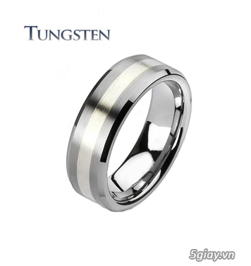 Nhẫn Titanium, Tisten, Tungsten, Stainless Surgical Steel 316L đón đầu xu hướng. - 25