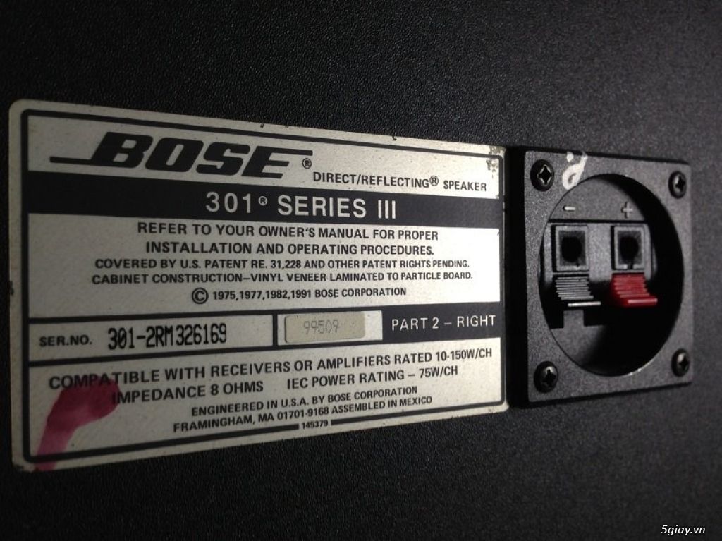 Thanh lý hàng trưng bày vài cặp loa Bose 301 seri III, Bose 301 seri IV, Bose 301 seri V chính hãng - 9