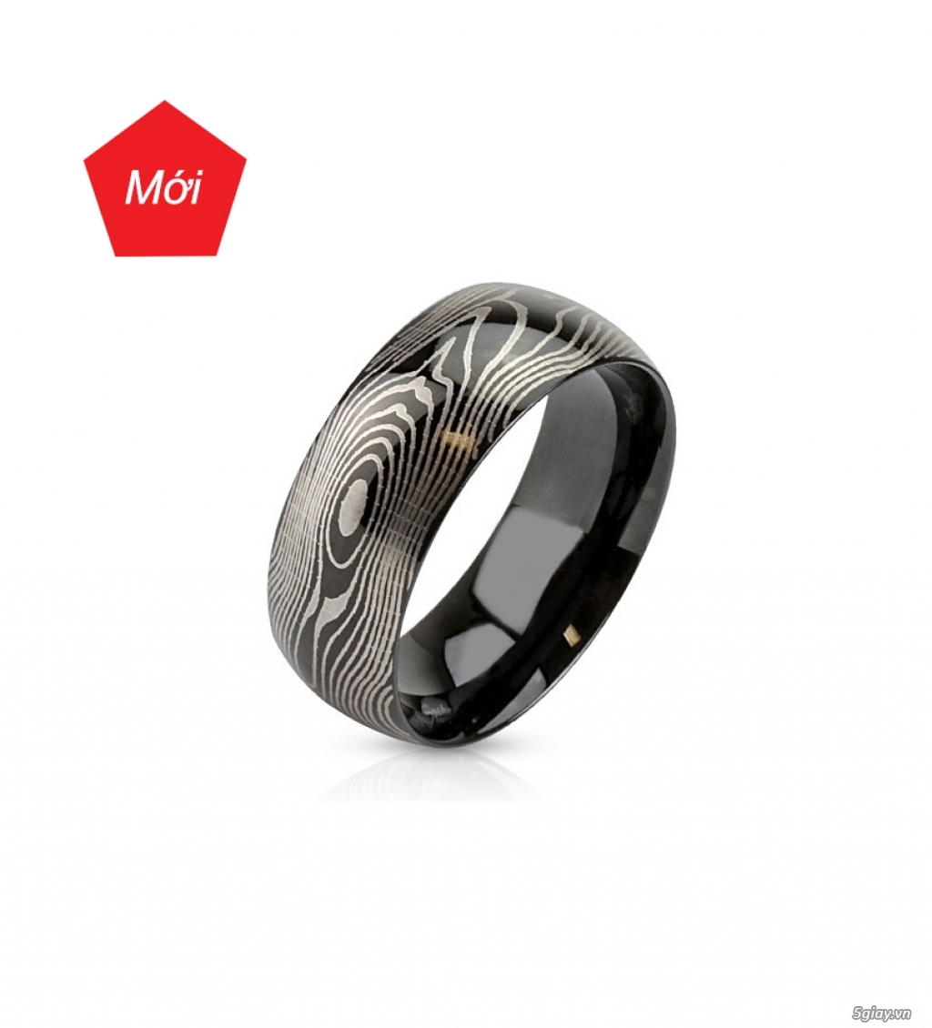 Nhẫn Titanium, Tisten, Tungsten, Stainless Surgical Steel 316L đón đầu xu hướng. - 4