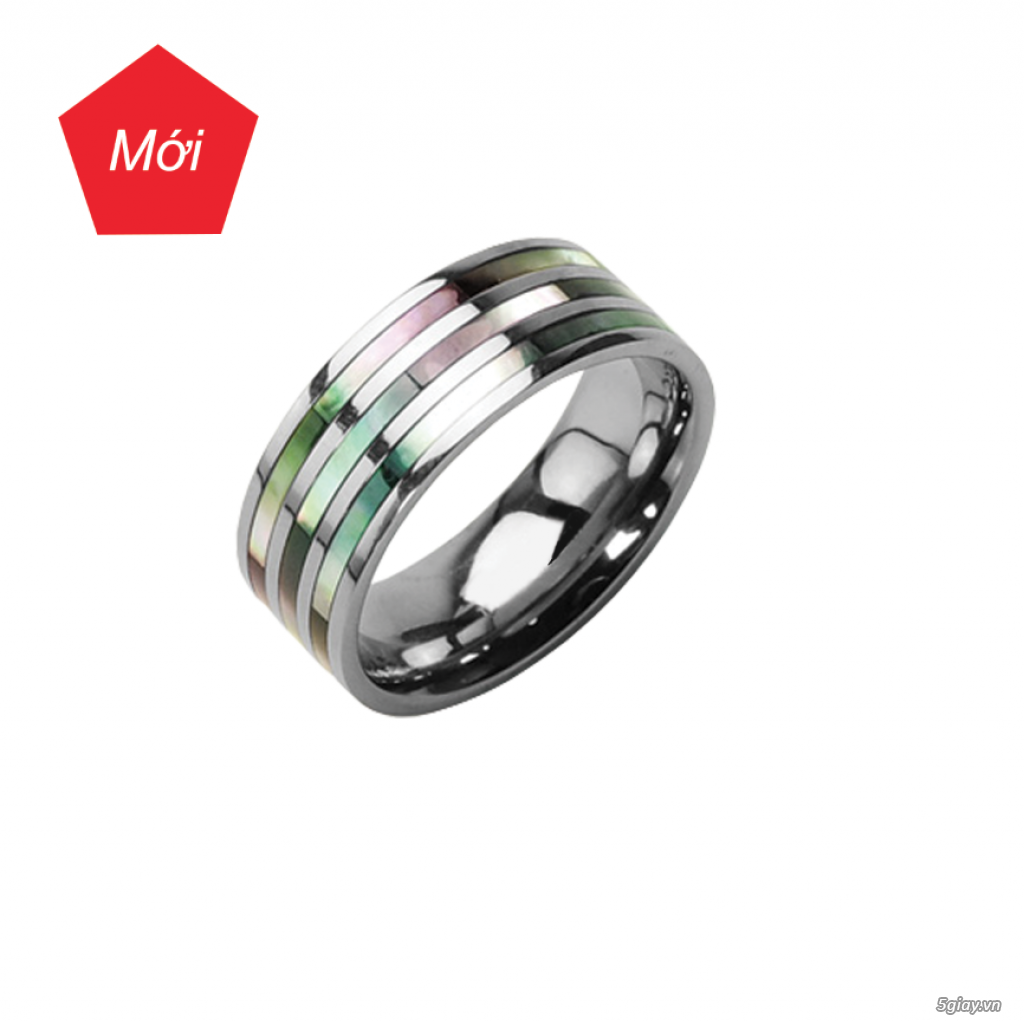 Nhẫn Titanium, Tisten, Tungsten, Stainless Surgical Steel 316L đón đầu xu hướng. - 3