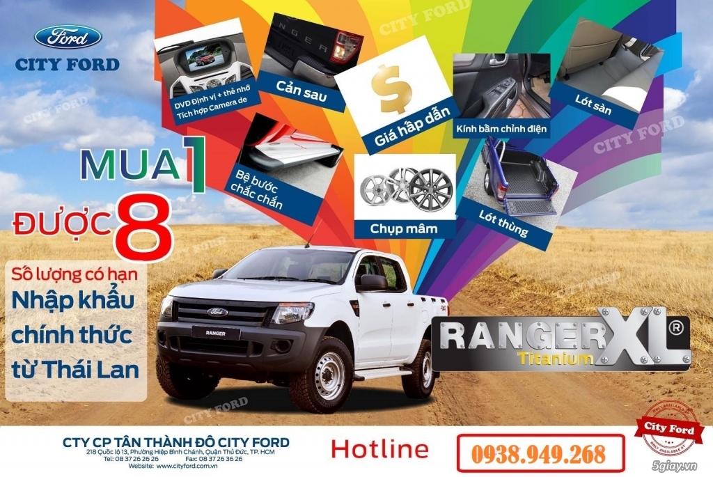 Ford Ranger XL Titanium 2015 - Số Lượng Có Hạn - Duy Nhất Tại City Ford