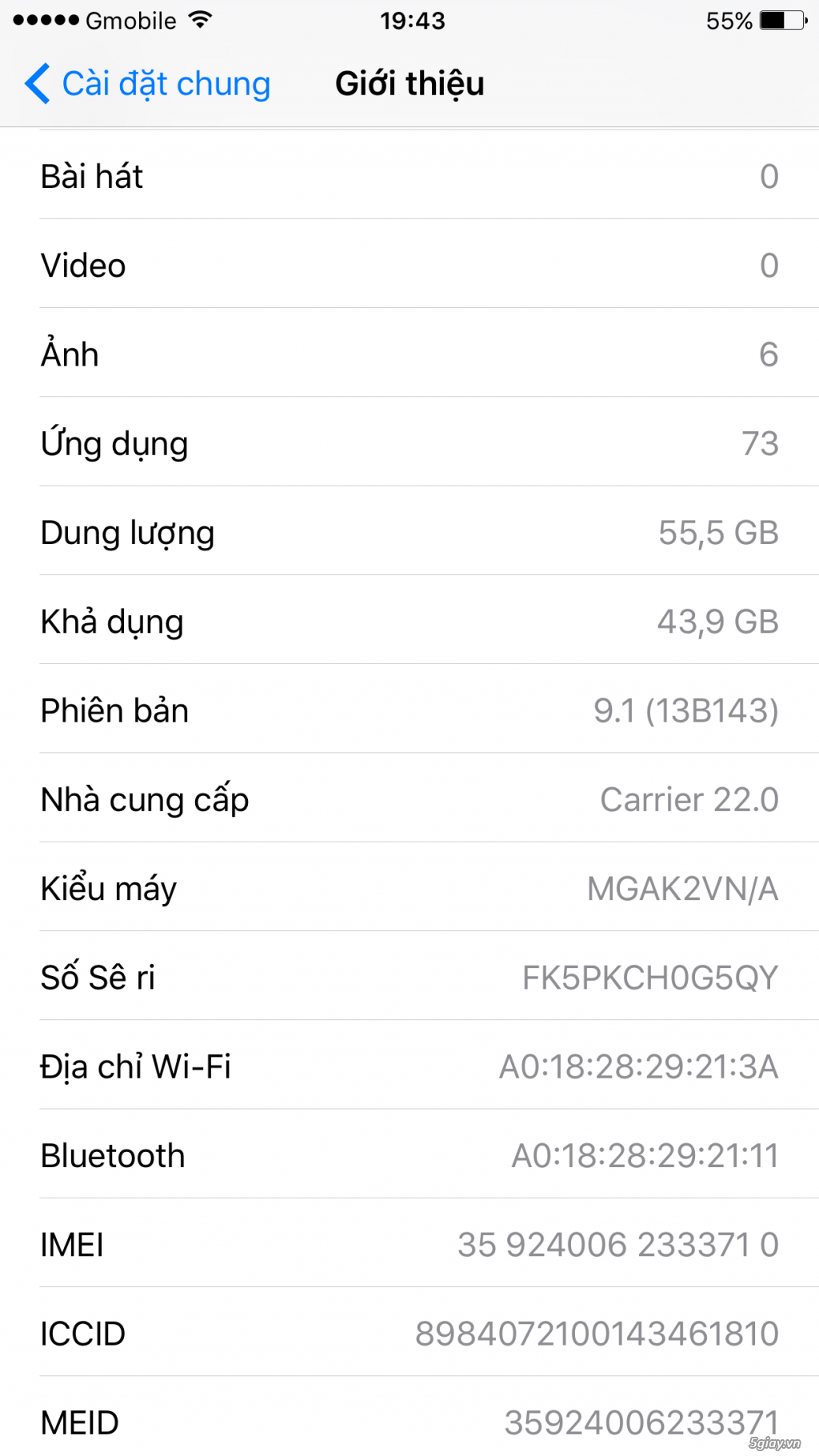 Cần bán iphone 6 plus 64GB màu gold fullbox chính hãng viettel còn bảo hành 7/2016 - 6