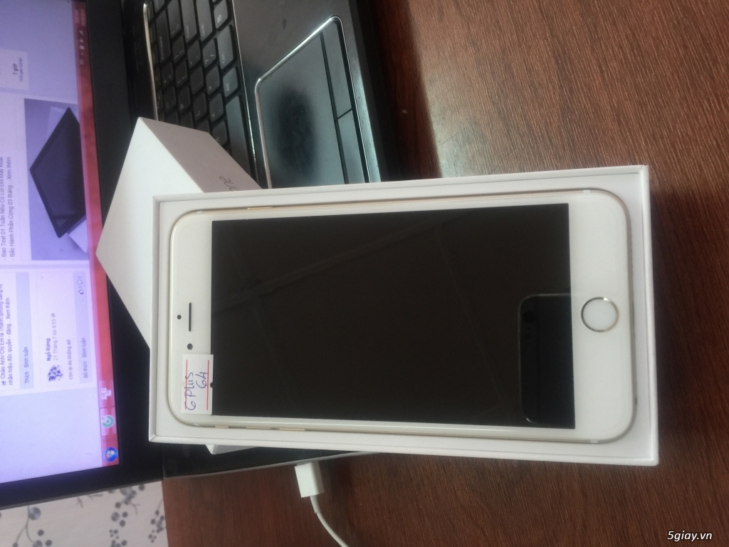 iPhone 6 Plus 64Gb Gold, Phiên Bảng Quốc Tế, Máy Cực Đẹp 99%