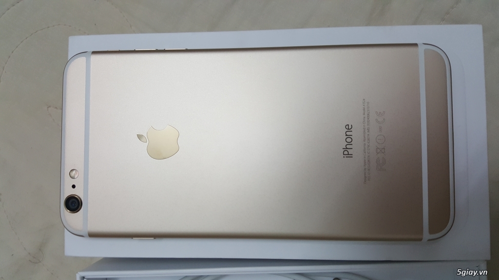 Cần bán iphone 6 plus 64GB màu gold fullbox chính hãng viettel còn bảo hành 7/2016 - 5