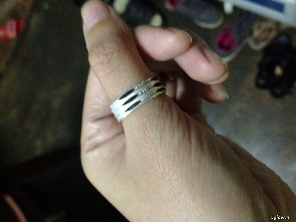 nhẫn lông đuôi voi, nhẫn ngà voi thật 100% bao test - 4