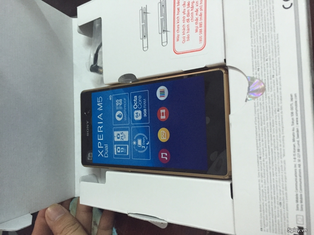 Sony Xperia M5 Gold new hàng CTY - 1