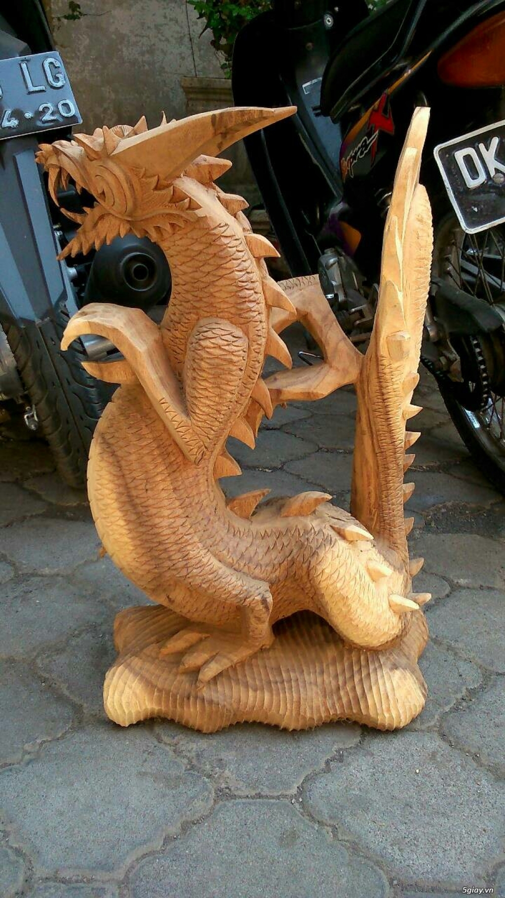 Tượng Rồng điêu khắc từ gỗ cao cấp, decor nhà và quà tặng sếp độc đáo - 7