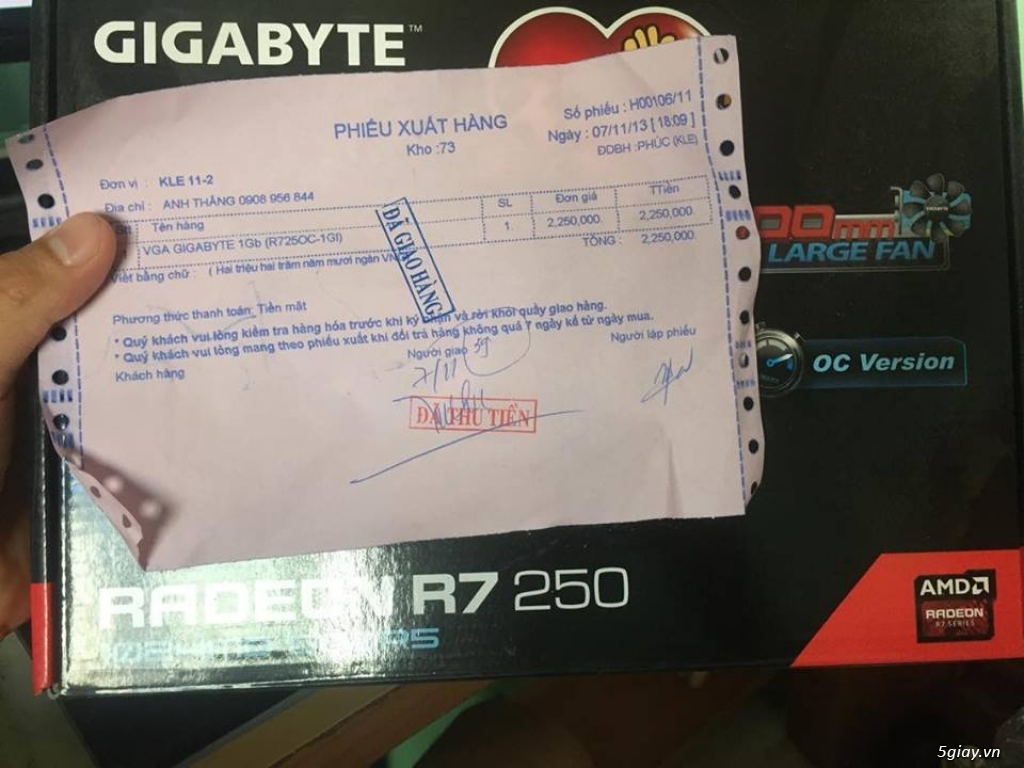 Cần ra đi Card VGA R7 250 giá siêu tốt - quẹo lựa quẹo lựa - 1