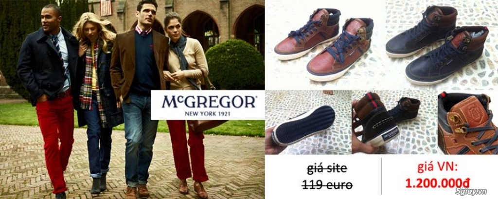 Bán giầy Sneaker thương hiệu Mcgregor (1921) giá hấp dẫn, hàng chính hãng. - 5