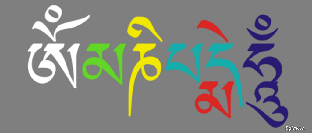 Chuỗi đeo tay bạc, nhẫn bạc, Thần chú Án ma ni bát mê hồng - phật giáo