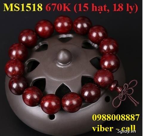 Vòng tay gỗ trắc thật (100% được làm thủ công hoàn toàn) - 4