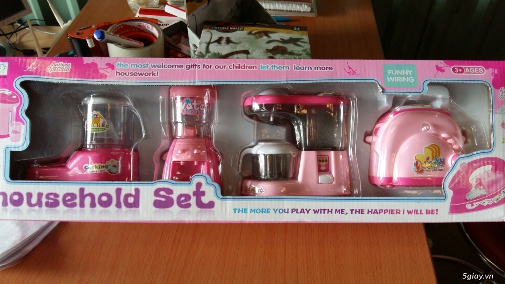 Cung cấp sỉ và lẻ Bộ đồ chơi dụng cụ gia đình Household Set ( màu hồng)