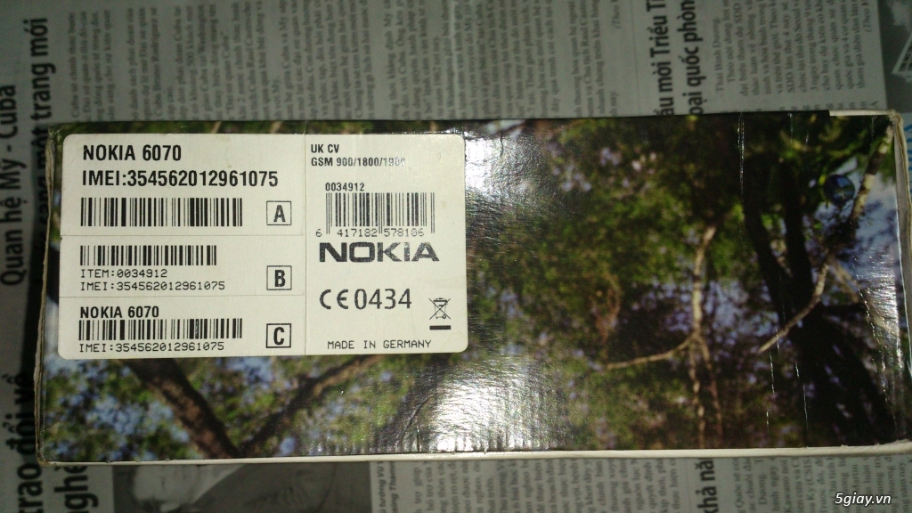 Nokia 6070 sưu tầm brandnew Germany - 4