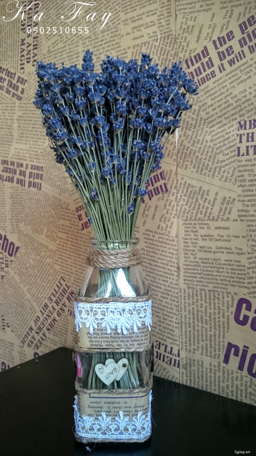 Hoa khô Lavender nhập khẩu từ pháp vs phụ kiện handmade - 6