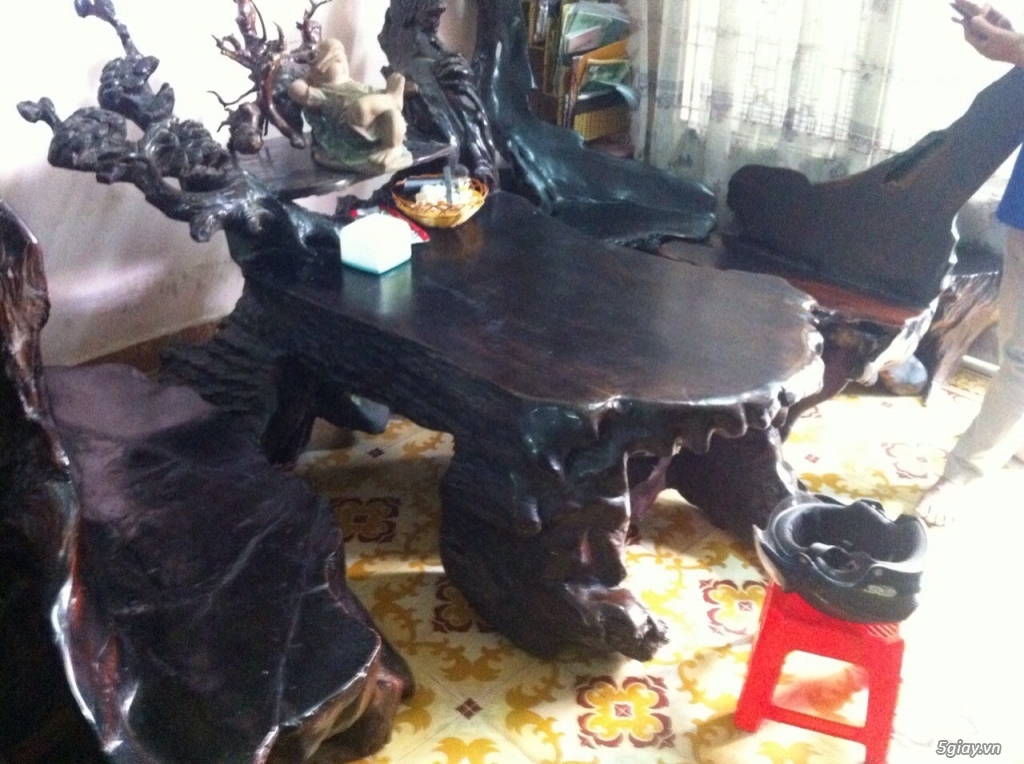 bộ bàn ghế gốc cây giá rẻ - 2
