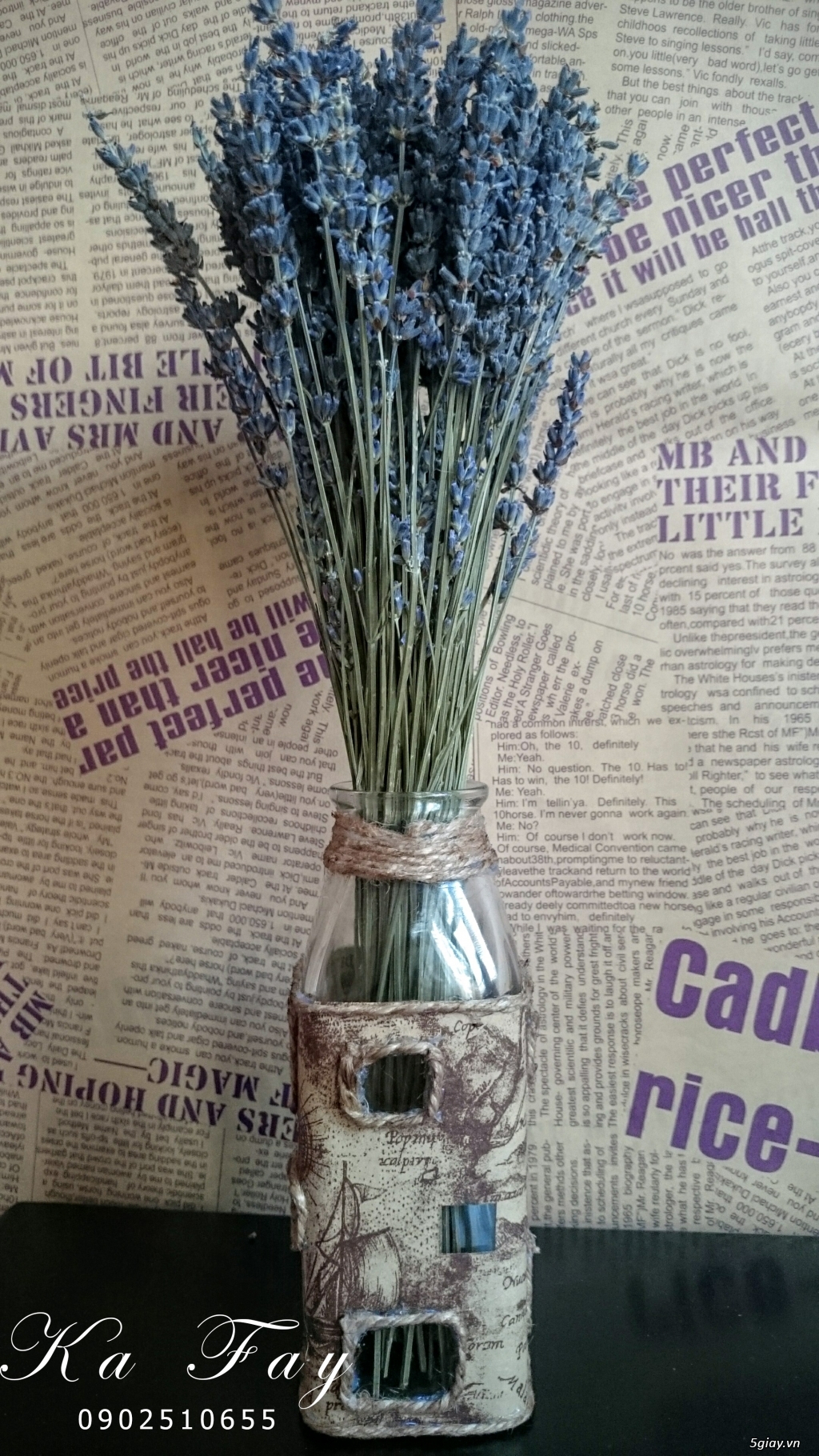 Hoa khô Lavender nhập khẩu từ pháp vs phụ kiện handmade - 7