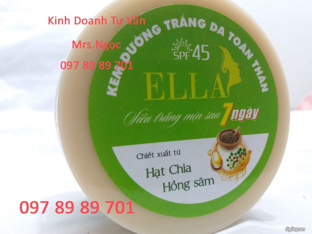 HCM - ELLA CREAM, sản phẩm đến từ Hồng Sâm và Hạt Chia - 8