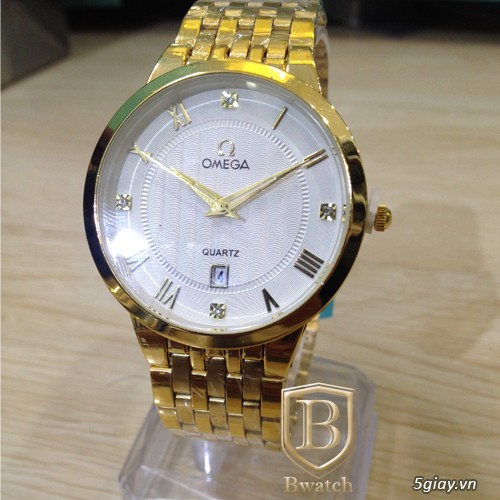 Đồng hồ Omega , Longines , Rolex nam , nữ đính hạt vàng chất - 6
