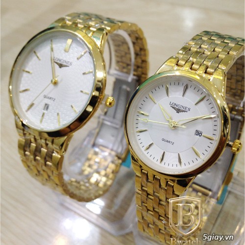 Đồng hồ Omega , Longines , Rolex nam , nữ đính hạt vàng chất - 2