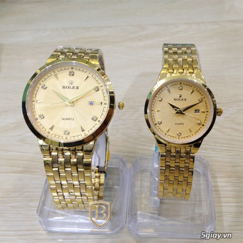 Đồng hồ Omega , Longines , Rolex nam , nữ đính hạt vàng chất - 11
