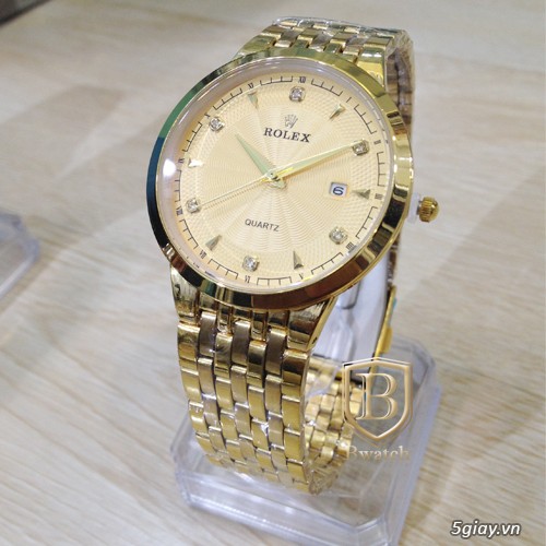 Đồng hồ Omega , Longines , Rolex nam , nữ đính hạt vàng chất - 9