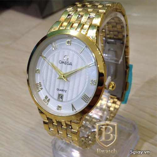 Đồng hồ Omega , Longines , Rolex nam , nữ đính hạt vàng chất - 5