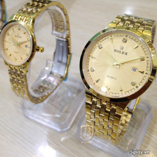 Đồng hồ Omega , Longines , Rolex nam , nữ đính hạt vàng chất - 12
